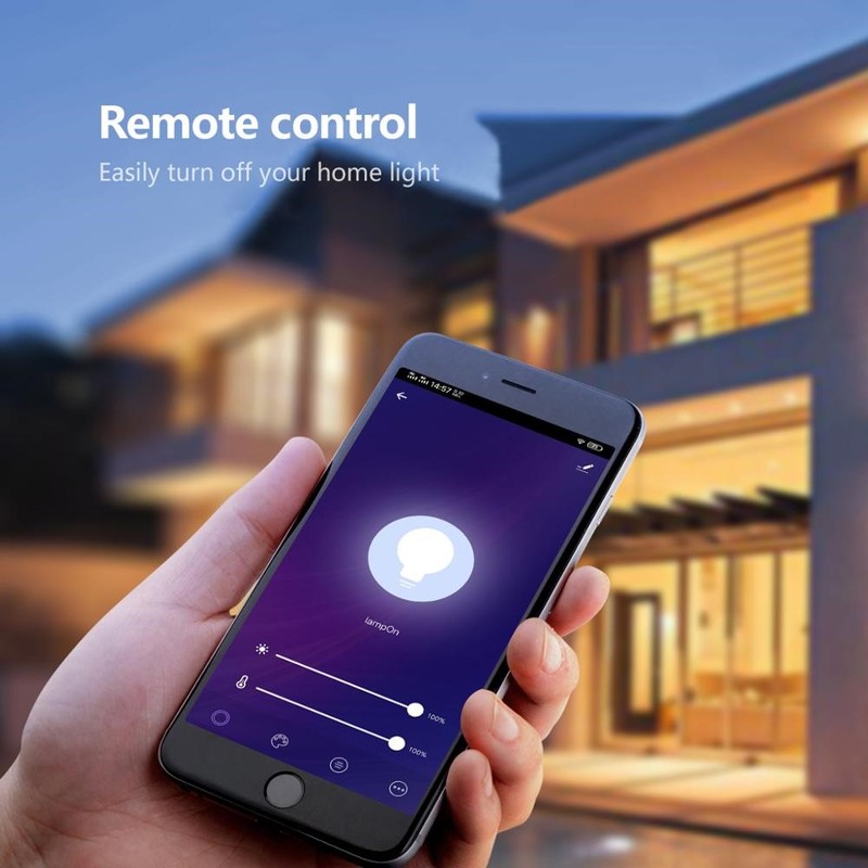 Tuya Smart lamp 15W WIFI LED light Bulb Smart Life RGB Bluet