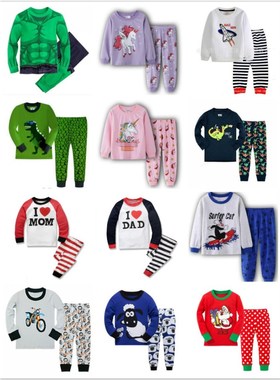 Children Pajamas Set Long Sleeve Baby Boy Pyjamas Girl Carto