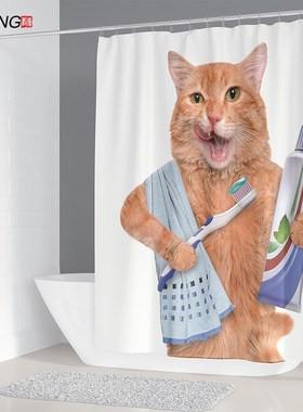 Cute  brushing teeth printing bathroom set toilet cover p