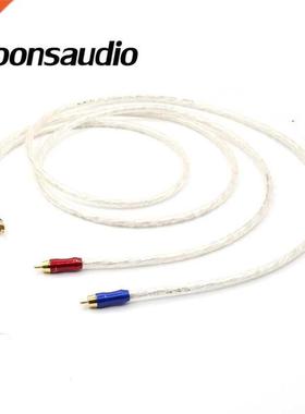 Pair Moonsaudio 5N OCC Pure Copper Silver Plated Audio Inter