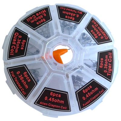 8 in 1 Coil platte twisted Mix twisted Fused clapton Alien C