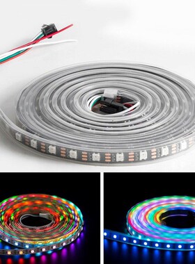 KAWAIK 5 Meters WS2812B LED Strip Light 5050 60LEDs/M V RGB