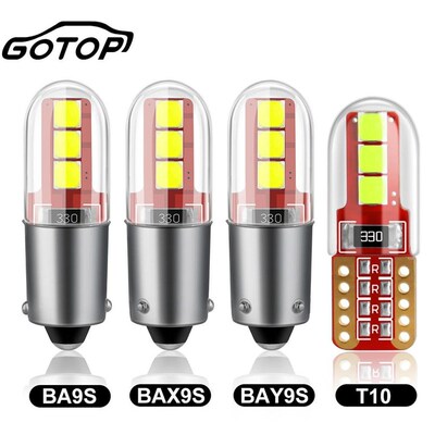 1pcs T10 W5W Led Bulb BA9S H6W T4W LED BAX9S H21W BAY9S Car