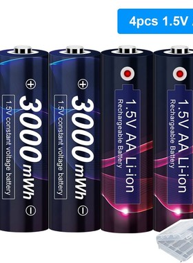 AA Battery 3000mWh 1.5V Li-ion AA rechargeable battery Lithi