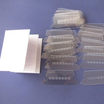 50PCS Classification Tag PVC Hanging File Holder Index Label