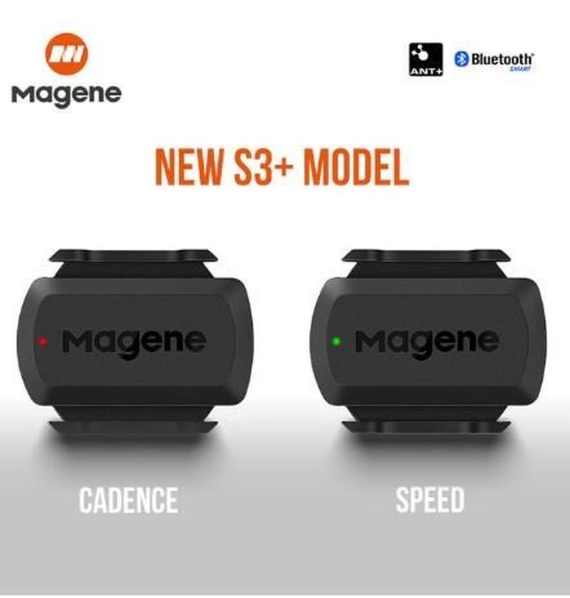 Magene Gemini 210 S3+ Speed Cadence Sensor ANT+ Bluetooth Co
