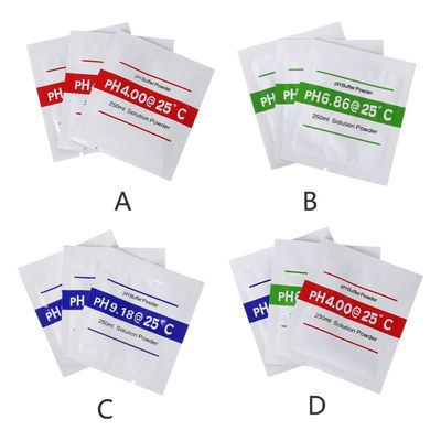 3pcs/lot PH Buffer Powder For Test Meter Measure Calibration