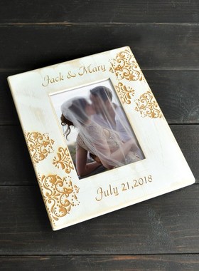 Custom Photo Frame Engraved Personalized Pictures Frames Wo