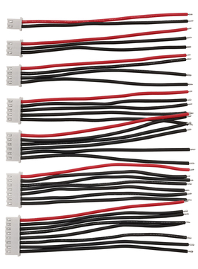 10Pcs 100mm JST-XH 1S 2S 3S 4S 5S 6S 7S Connector Plug Balan