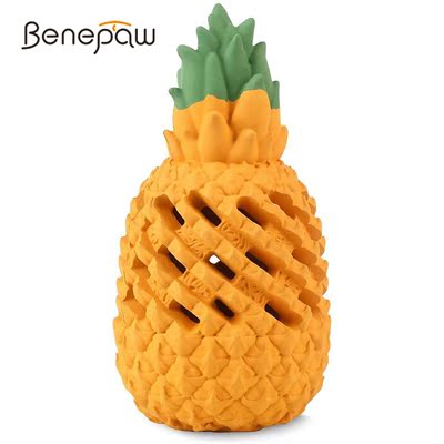 Benepaw Durable Pineapple Shaped Dog Toys Chew Safe Pet