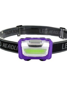 2pcs High quality COB 3Mode headlamp LED Headlight Flashligh