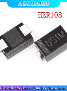 100 pieces rectifier diode HER108 1A 100 0V SMA US1M