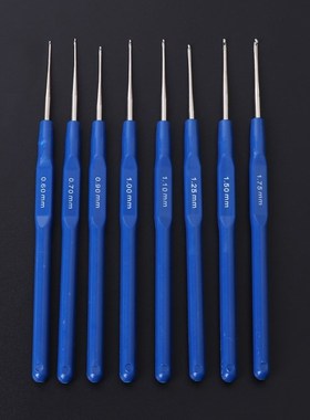8pcs Metal Knitting Needles Crochet Hooks Kits With Ergonomi