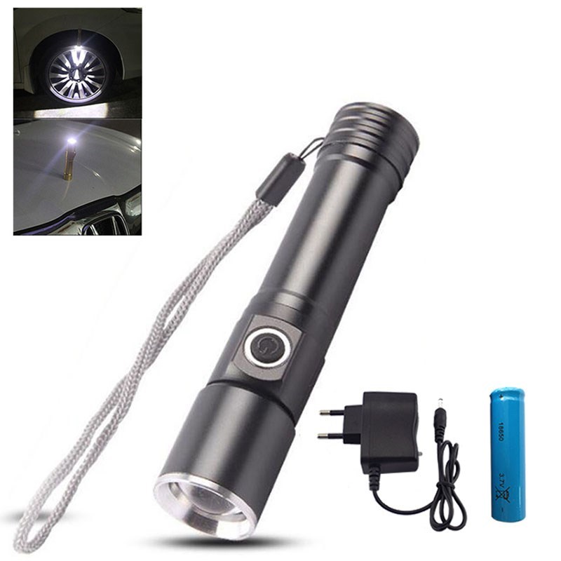 Portable  Q5 led flashlight with Magnet Lanterna LED 18650 T