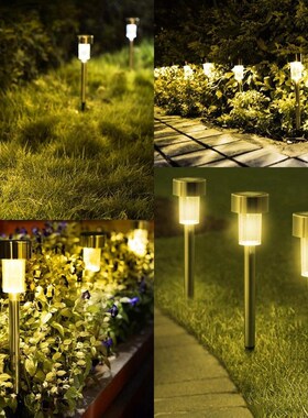LED Solar Garden Lights Outdoor Solar Powered Lamp Lantern W