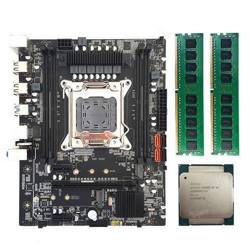 Computer Motherboards Kits X99 V2 D4 Motherboard+E5-2620 V3