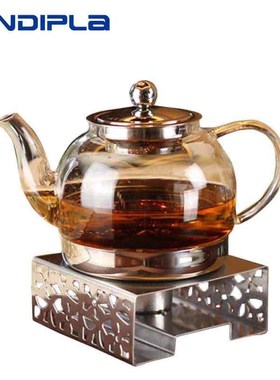 Creative Square Stainless Steel Teapot Trivets Candle Heatin