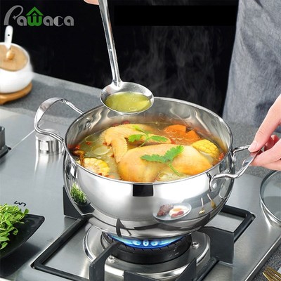 1 Pcs Hotpot Instant Noodle/Soup Stew Pot with Double Handle