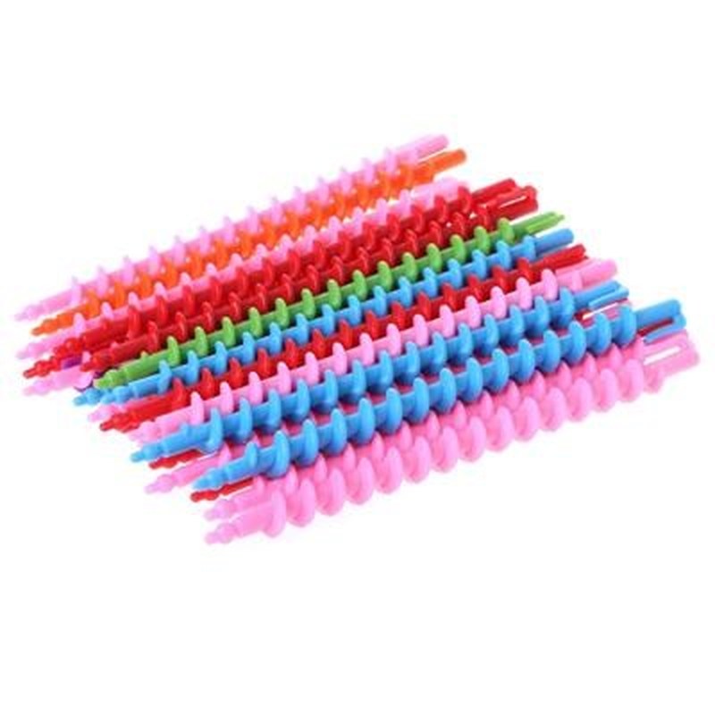 26Pcs Long Plastic Styling Barber Salon Tool Hairdressing Sp