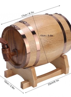 1L Mini Portable Beer Brewing keg Wine Barrel for Whiskey Ru