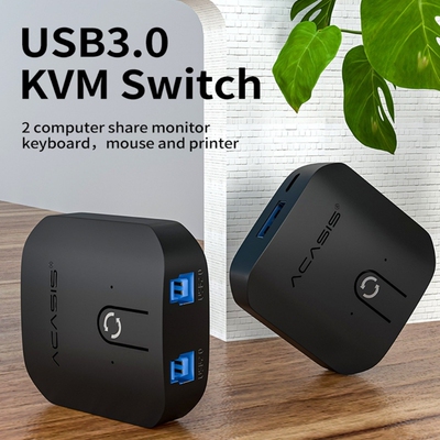 Portable 2-Port USB 3.0 Hub for PC Computer Printer Peripher