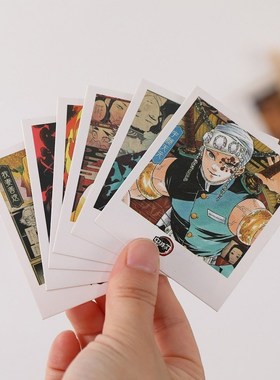 40pcs Anime Demon Slayer Lomo Card Poster Postcard Wall Sti