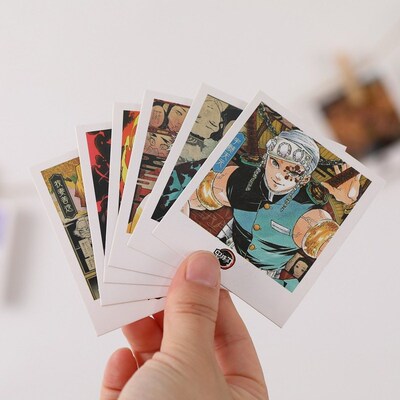 40pcs Anime Demon Slayer Lomo Card Poster Postcard Wall Sti