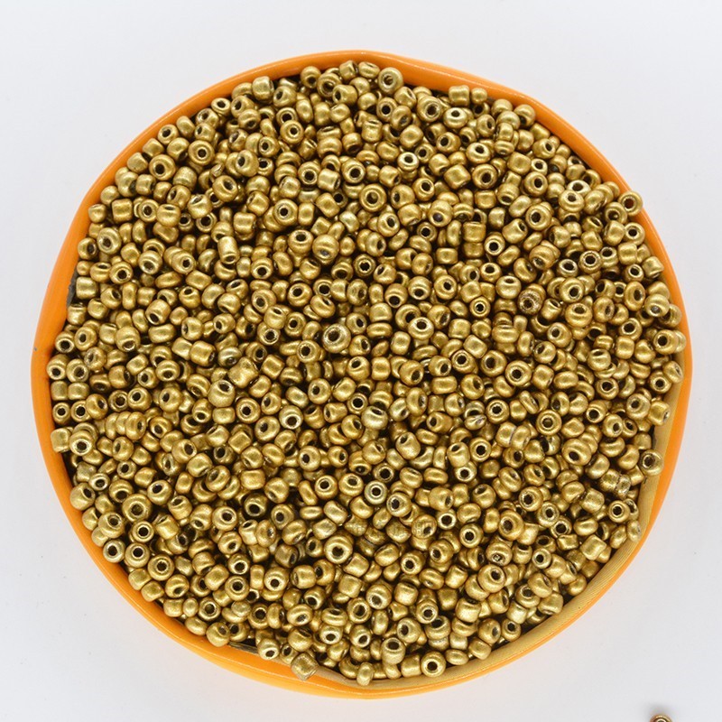 Gold Color  Bugle Czech Glass Seed Spacer Beads 1000pcs/lot