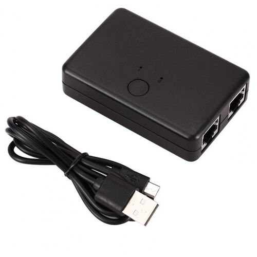 2 Port RJ45 Lan Network Switch Hub Computer Ethernet Intern