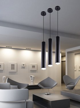 1PC Modern LED Long ube Pendant Lights Simple Nordic Restaur