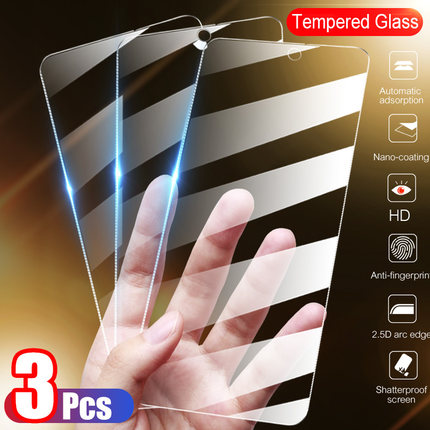 4Pcs Tempered Glass For Xiaomi Redmi Note 10 9 8 7 Pro Max