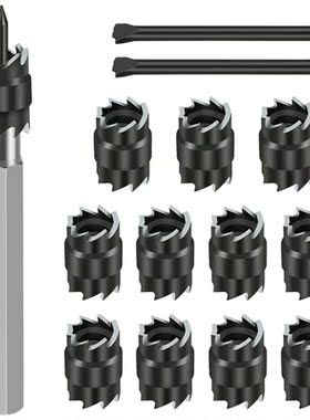 14Pcs Spot Weld Drill Bit Cutter Double Side Carbide Tipped