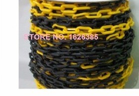 6MMX25M Plastic chain traffic caution alert warning Road con