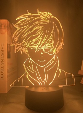 Anime My Hero Academia Shoto Todoroki Face Design Led Night