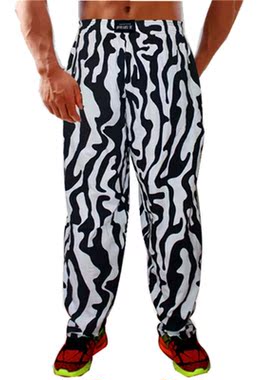 Men Bodybuilding Baggy Pants High Elastic Cotton Gym Clothin