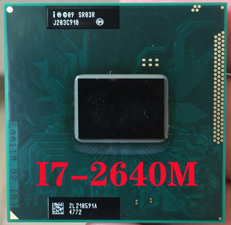 SR03R  Core i7-2640M Laptop processor Socket G2 rPGA988B not