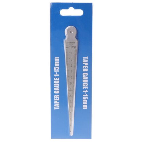 1-15mm Stainless Steel Taper Gauge Feeler Gap Hole Metric In
