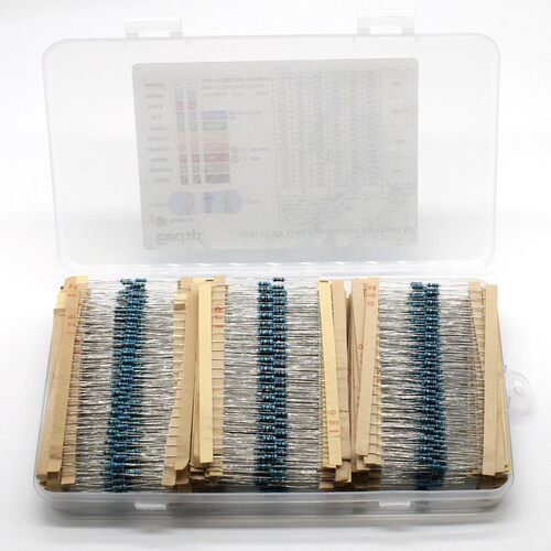 2600pcs/lot 130 Values 1/4W 0.25W 1% Metal Film Resistors As