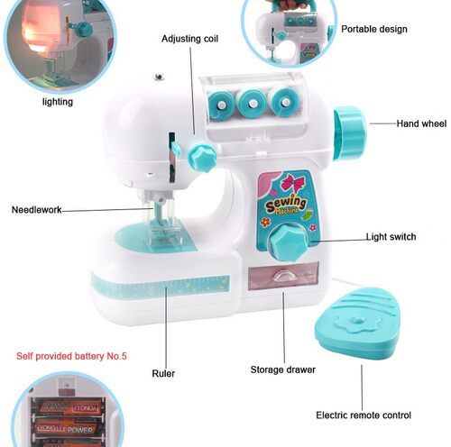 Simulation Electric Sewing Machine Mini Furniture  Educatio