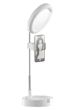 With Cellphone Holder Live Stream Telescopic 64 LED 360 Degr