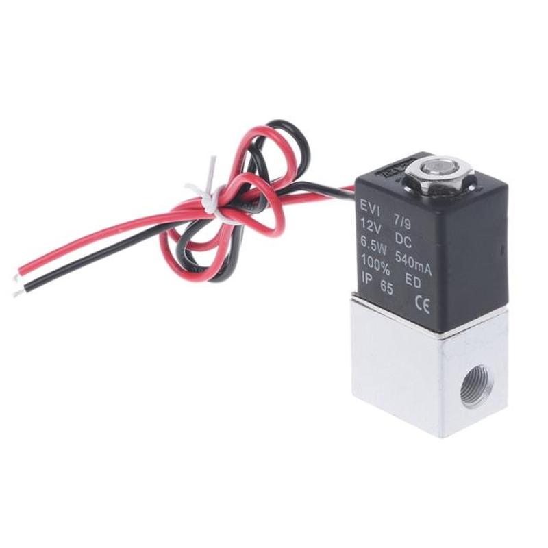 Normally Closed Solenoid Valve 12V DC 1/8 w/Wire For Water