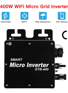 400W Wifi Micro Grid Inverter 120/230V 50/60Hz Smart Micro M