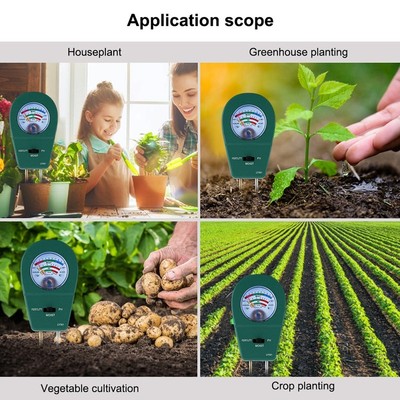 KKmoon 3-in-1 Soil pH Meter Soil Tester with Moisture Fertil