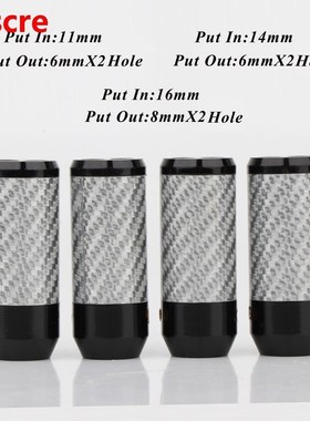 Preffair 4Pcs DIY Splitt Carbon Fiber Pants Boot Y Splitter