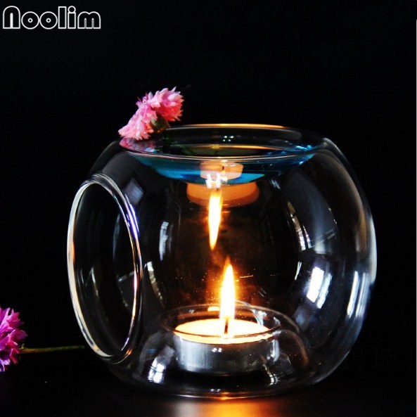 NOOLIM High Quality Glass Oil Burner Candle Aromatherapy Oi