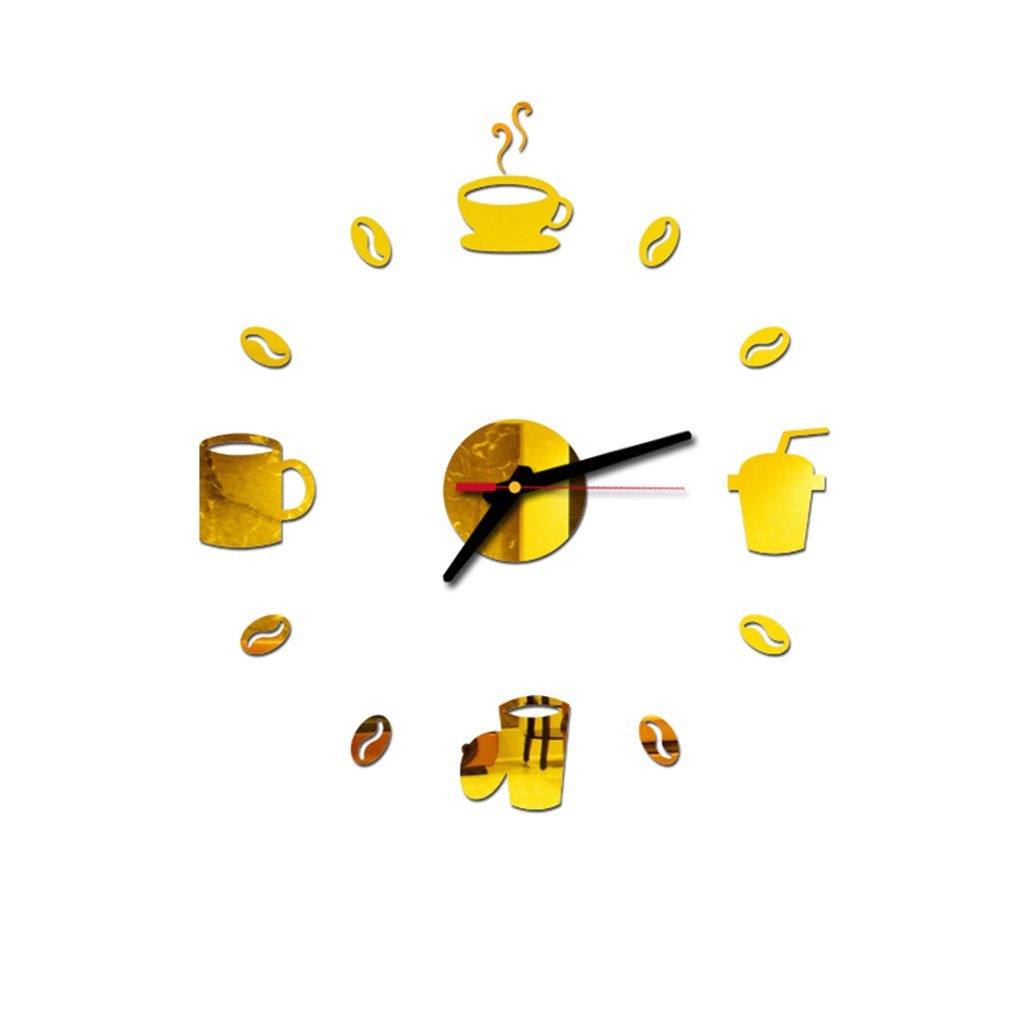 2019 coffee s kitchen wall art mirror clock modern design ho
