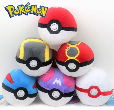 Takara Tomy Pokemon Pokeball High Quality Cute 7cm Plush To