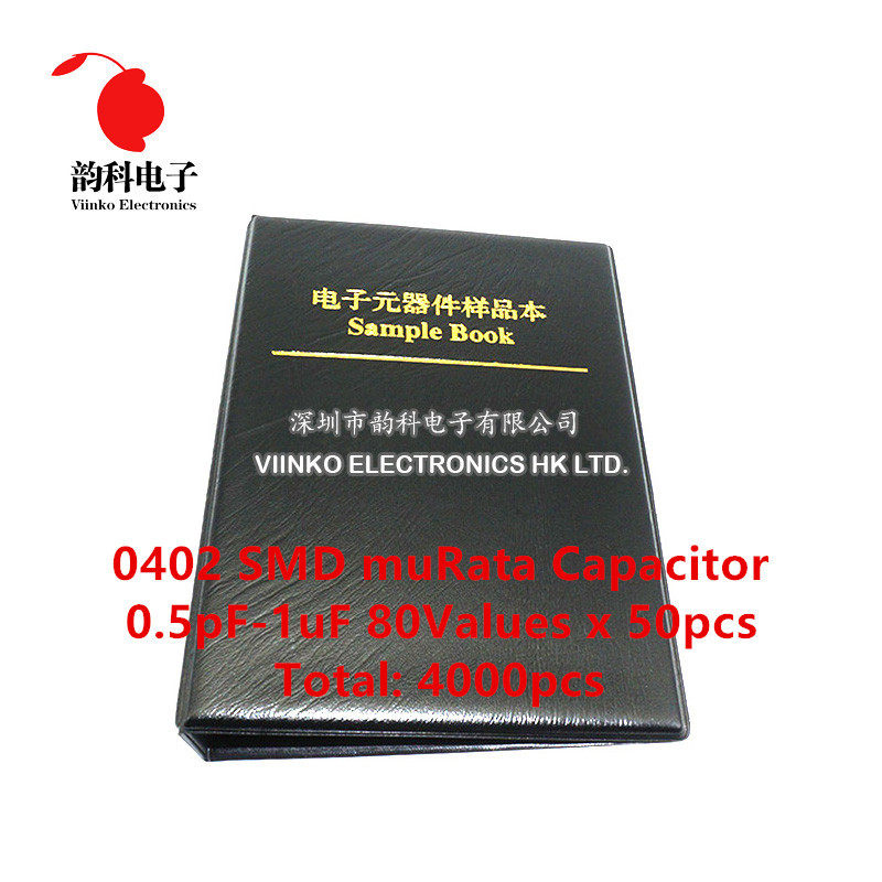 0402 Japan muRata SMD Capacitor Sample book Assorted Kit 80v