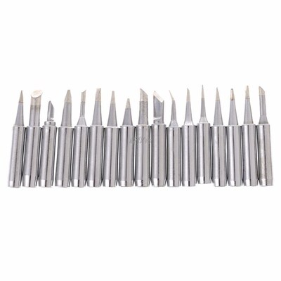 17 Pcs Lead-Free Soldering Iron Tip 900M-T 936 SAIKE ATTEN Y