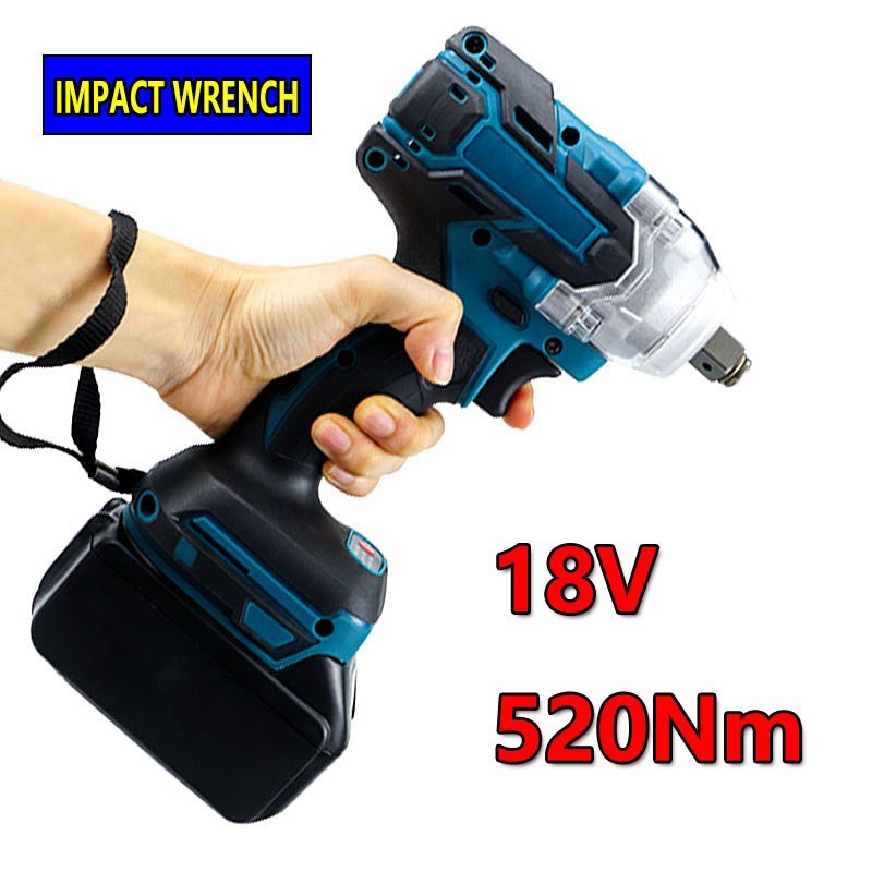 Brushless Electric Wrench 18V Impact Wrench Socket For Makit